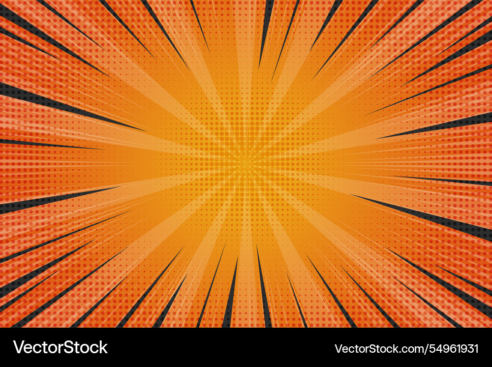 Pop art background with starburst rays of light Pop art background with starburst rays of light vector image