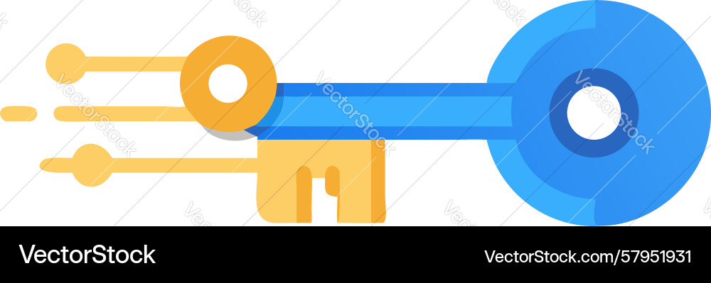 Triple Key Layered Solutions Vector Image