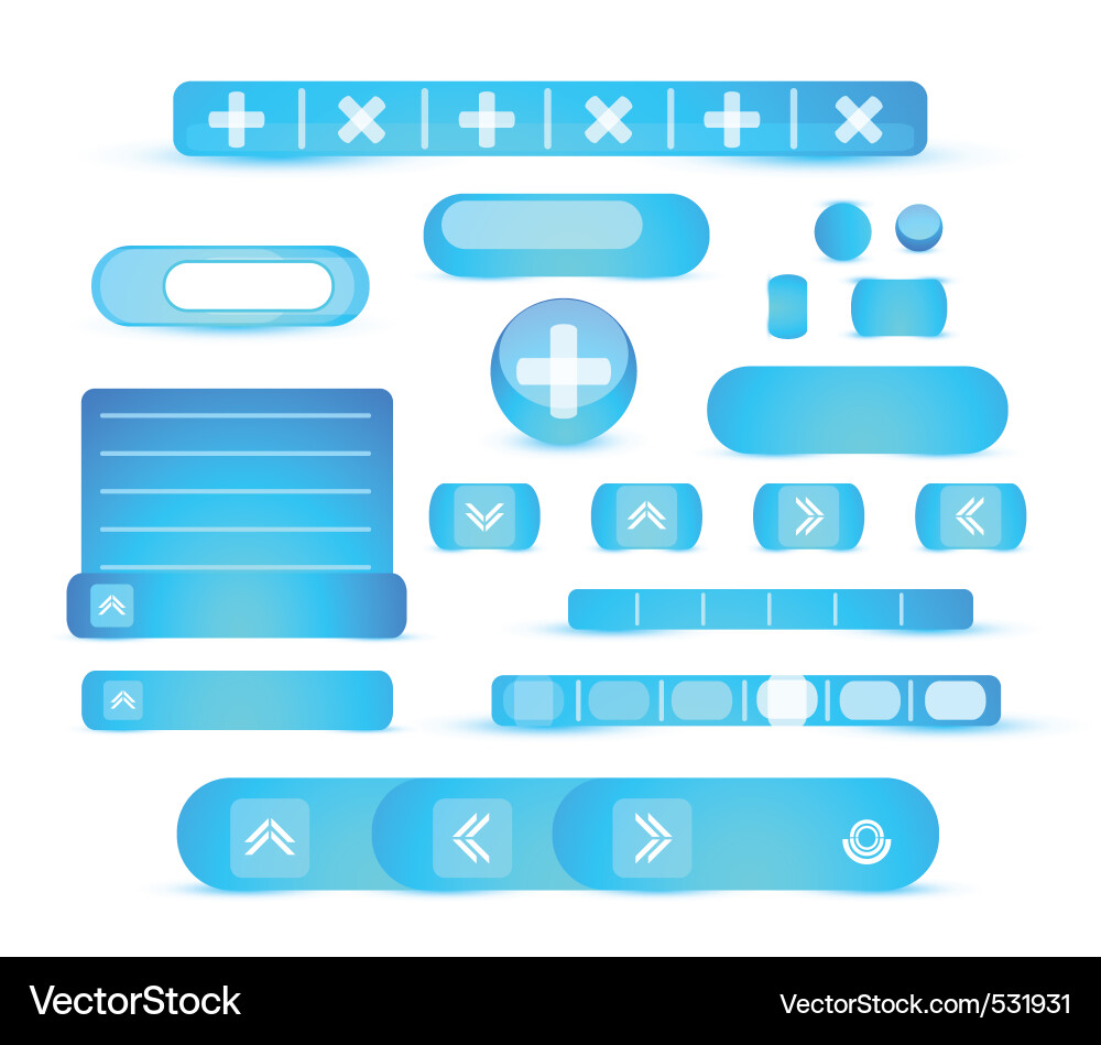 Web buttons Vector Image