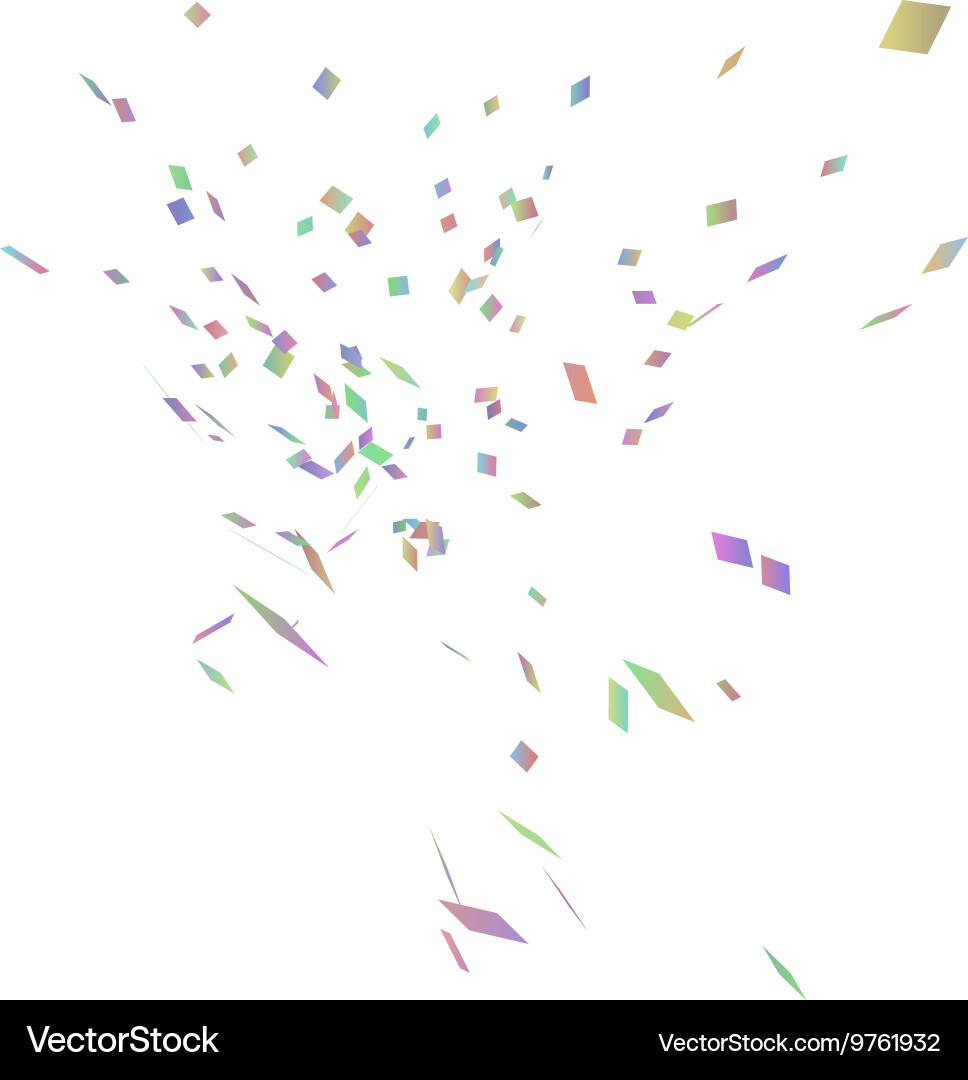Abstract background with many falling confetti Vector Image