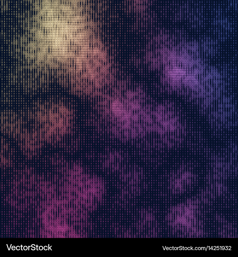 Abstract big data visualization vector image