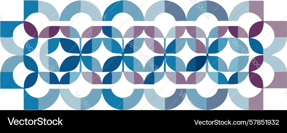 Abstract interlocking chain pattern for digital vector image