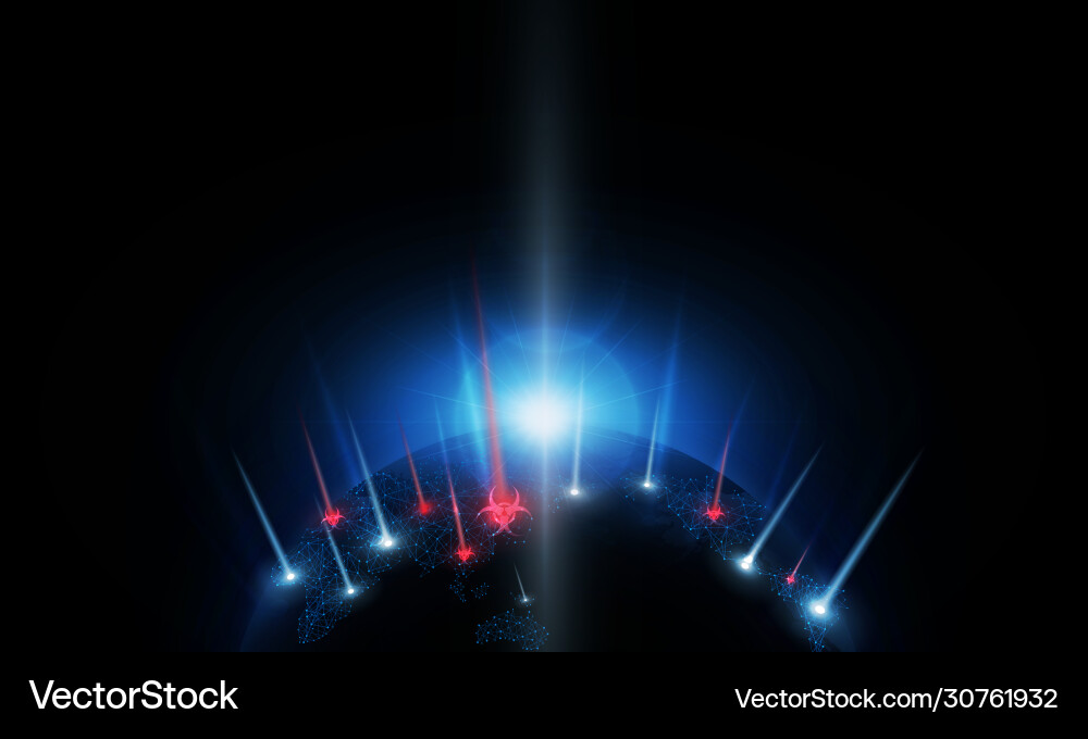Abstract light danger infection symbol sign Abstract light danger infection symbol sign vector image