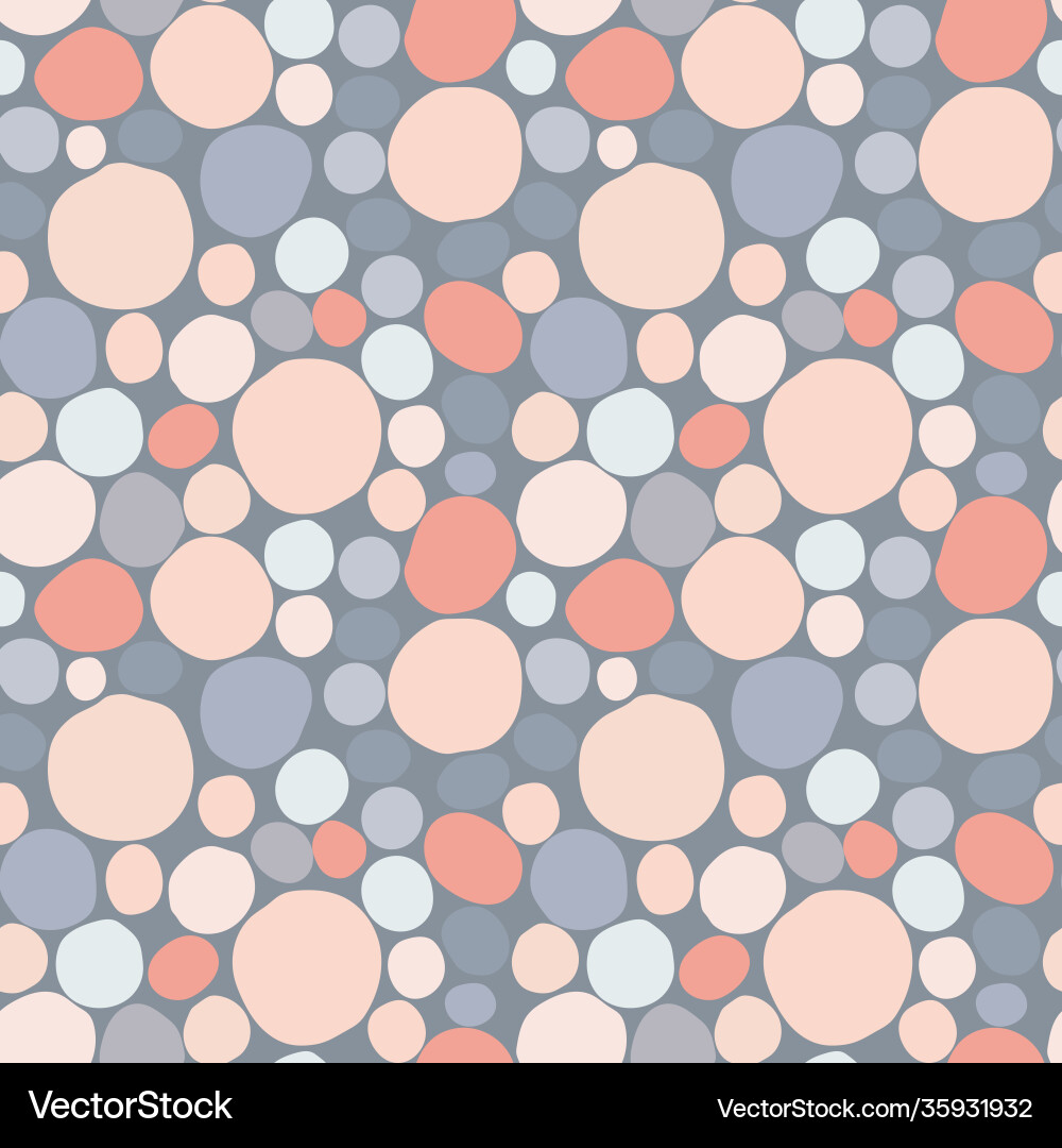 Colored random circle seamless pattern Colored random circle seamless pattern vector image