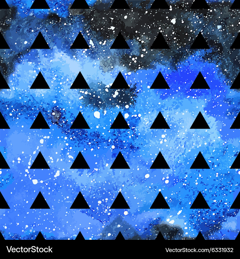 Cosmic Triangle Pattern vector image