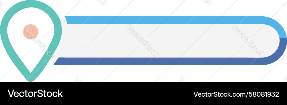 GPS Navigation Pin with Search Vector Image