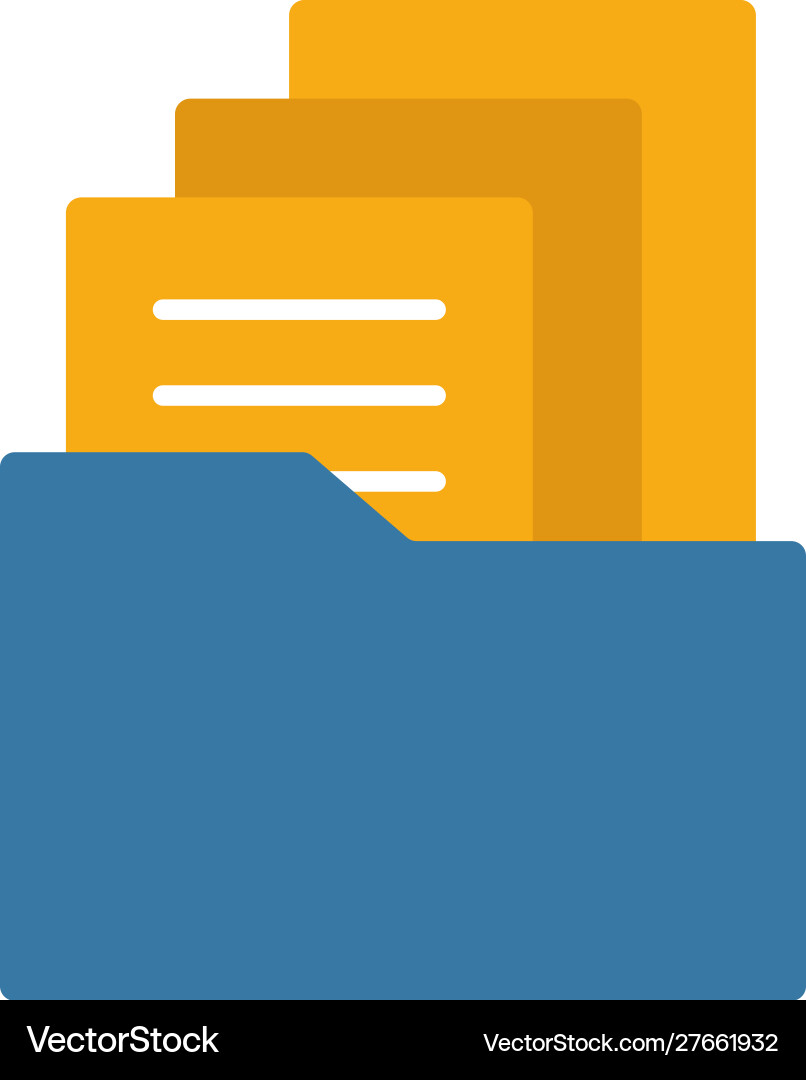 Portfolio icon simple flat element from design ui Portfolio icon simple flat element from design ui vector image