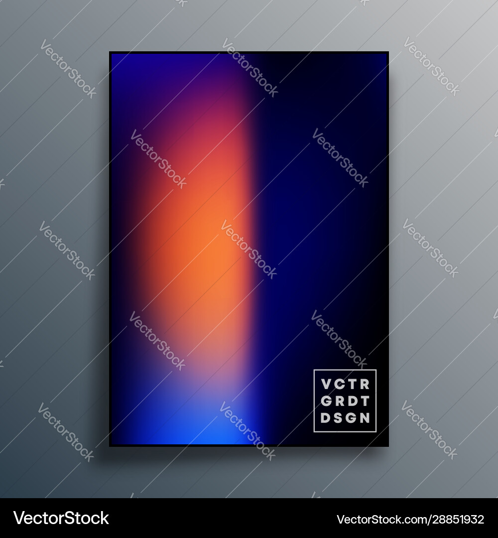 Poster with colorful gradient texture design Poster with colorful gradient texture design vector image