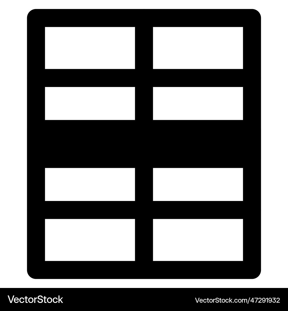 Sash window with vertical moving panels Vector Image