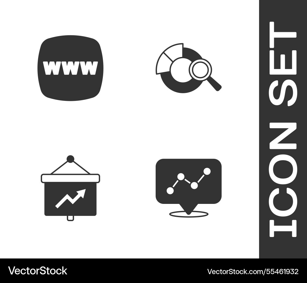 Set graph chart infographic website template Set graph chart infographic website template vector image