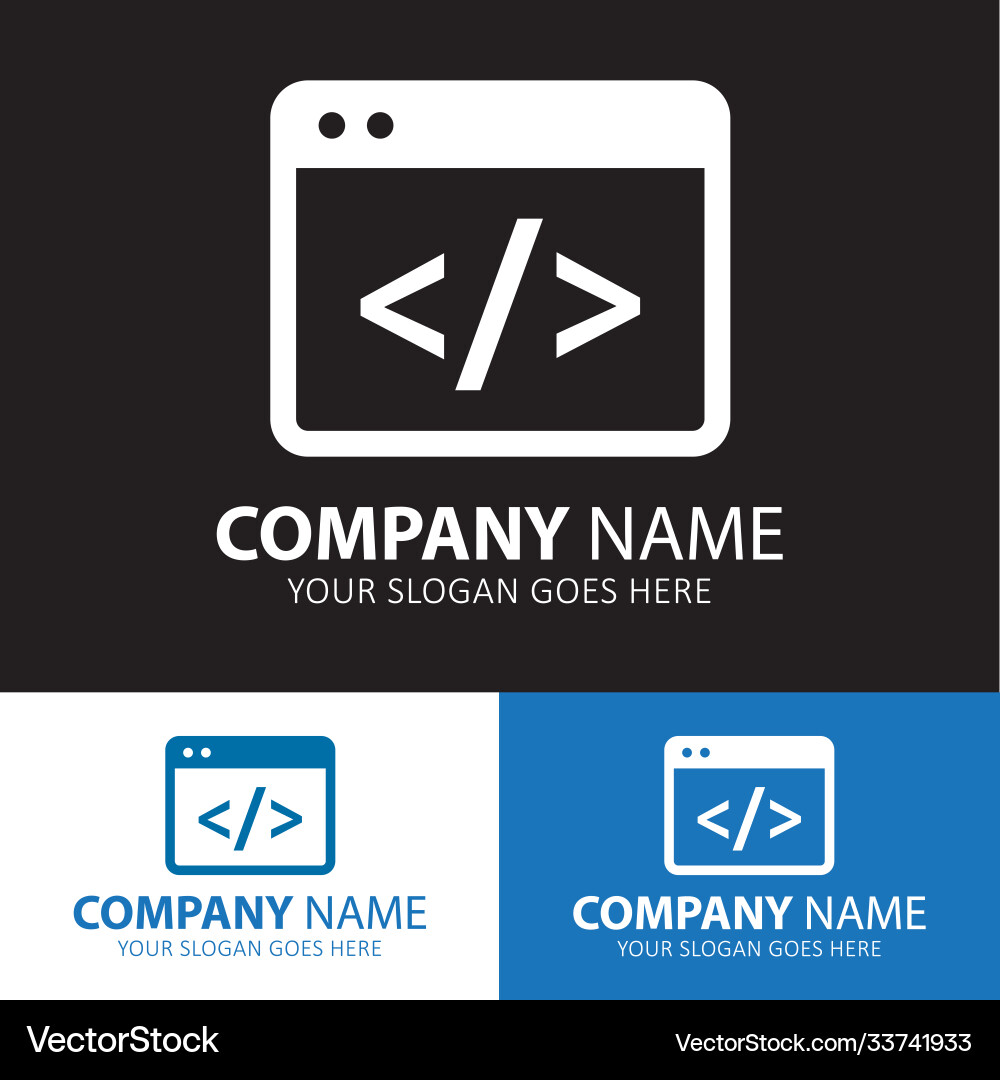 Coding icon vector image