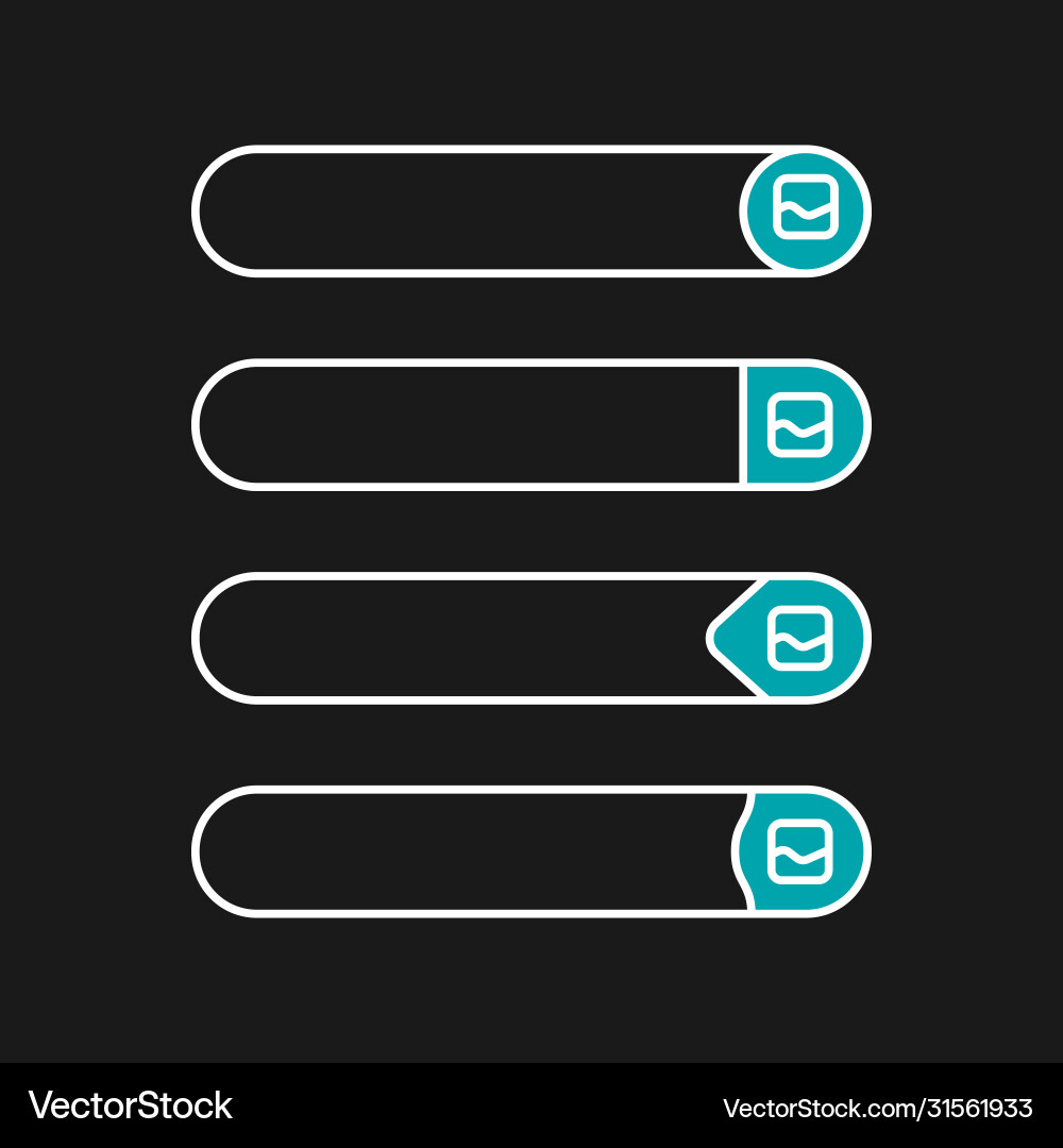 Flat web design elements buttons icons templates Flat web design elements buttons icons templates Vector Image