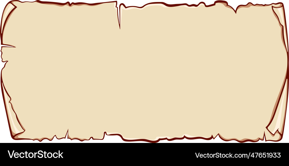 Horizontal scroll paper color Vector Image
