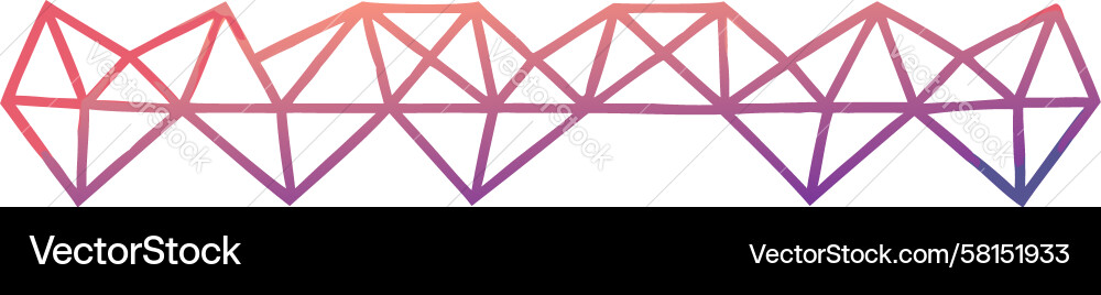 Linear Zigzag Border Pattern Vector Image