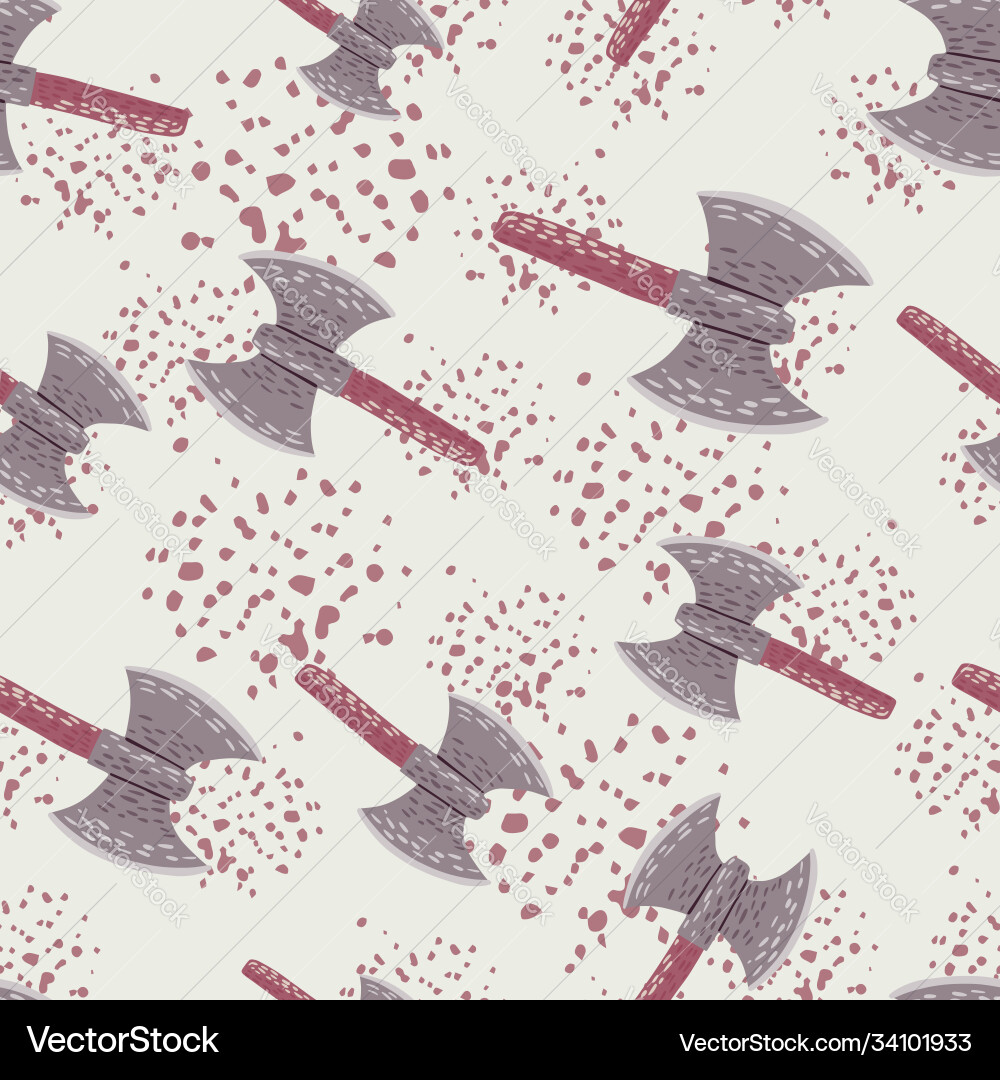 Seamless random pattern with scandinavian viking Seamless random pattern with scandinavian viking vector image