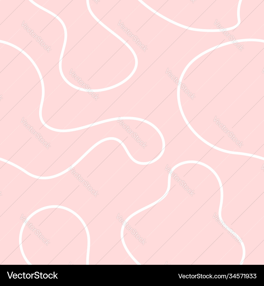 Simple seamless pattern with outlines abstract vector image