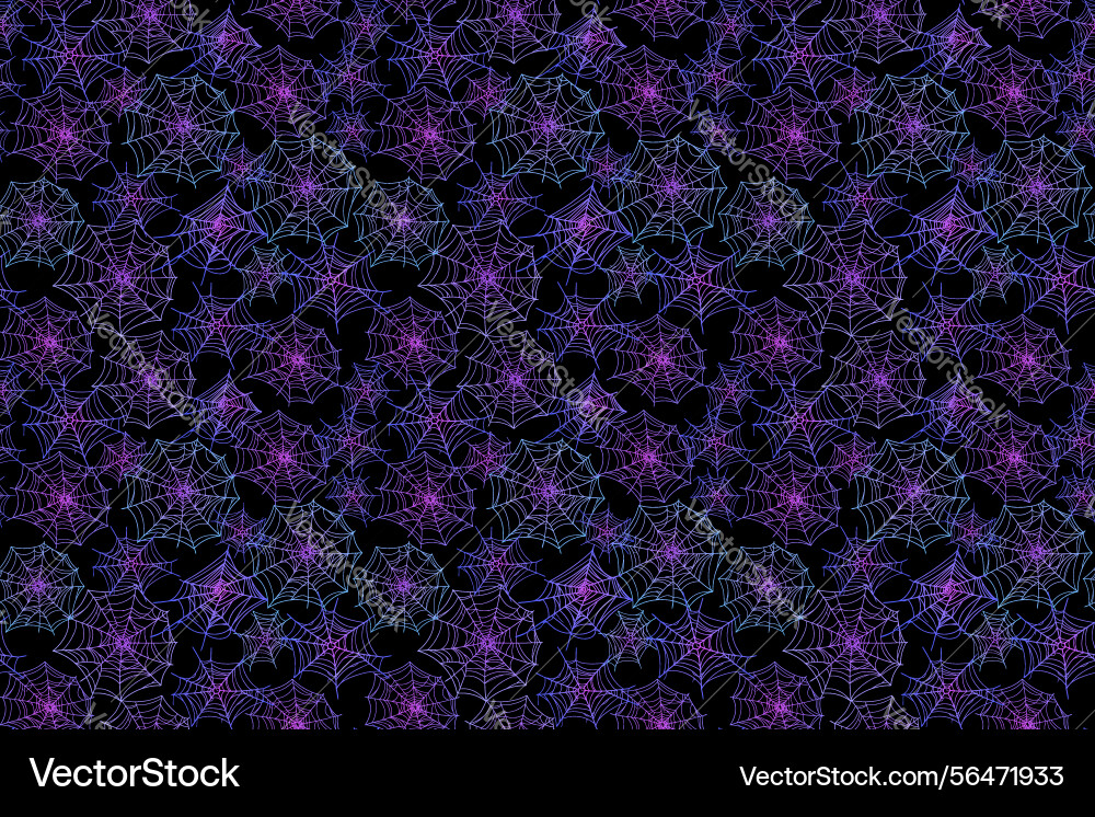 Spooky Spiderweb Pattern vector image