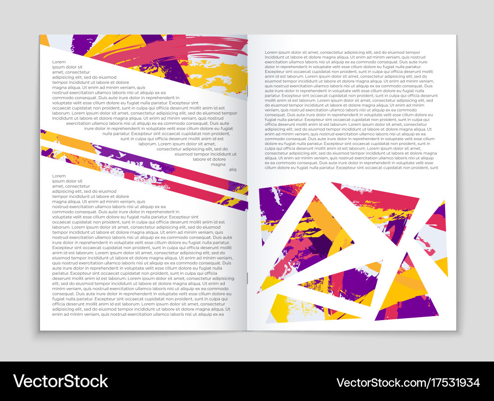 Abstract layout background set for art Vector Image