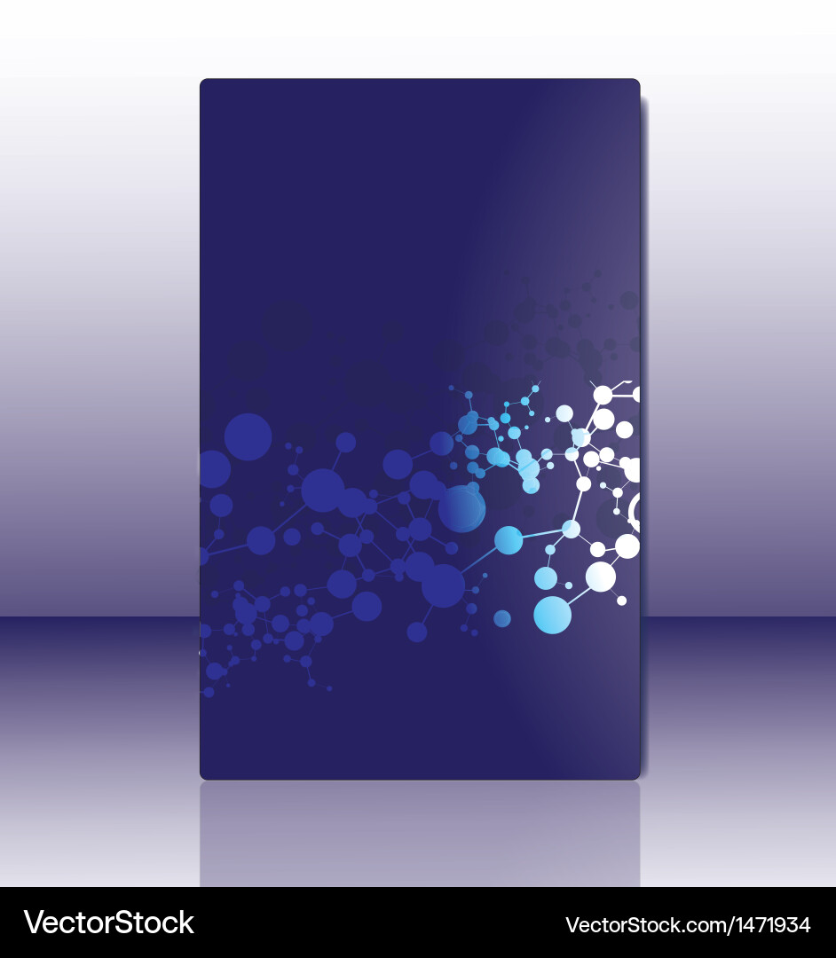 Abstract molecular structure background vector image