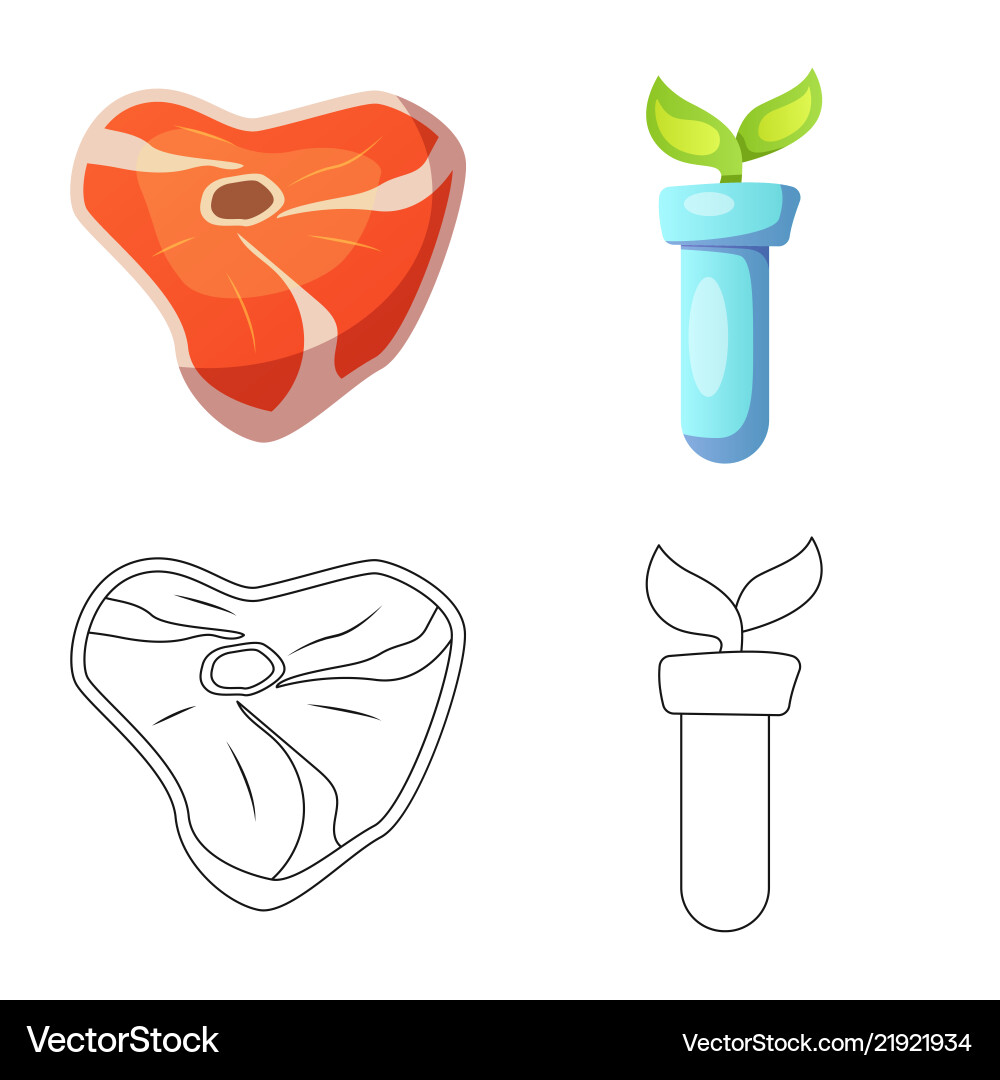 Design of and sign set stock sy Vector Image