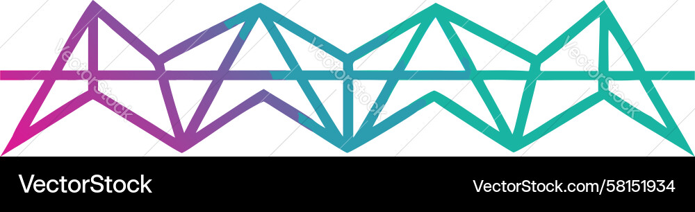 Dynamic Geometric Border - Gradient Vector Image