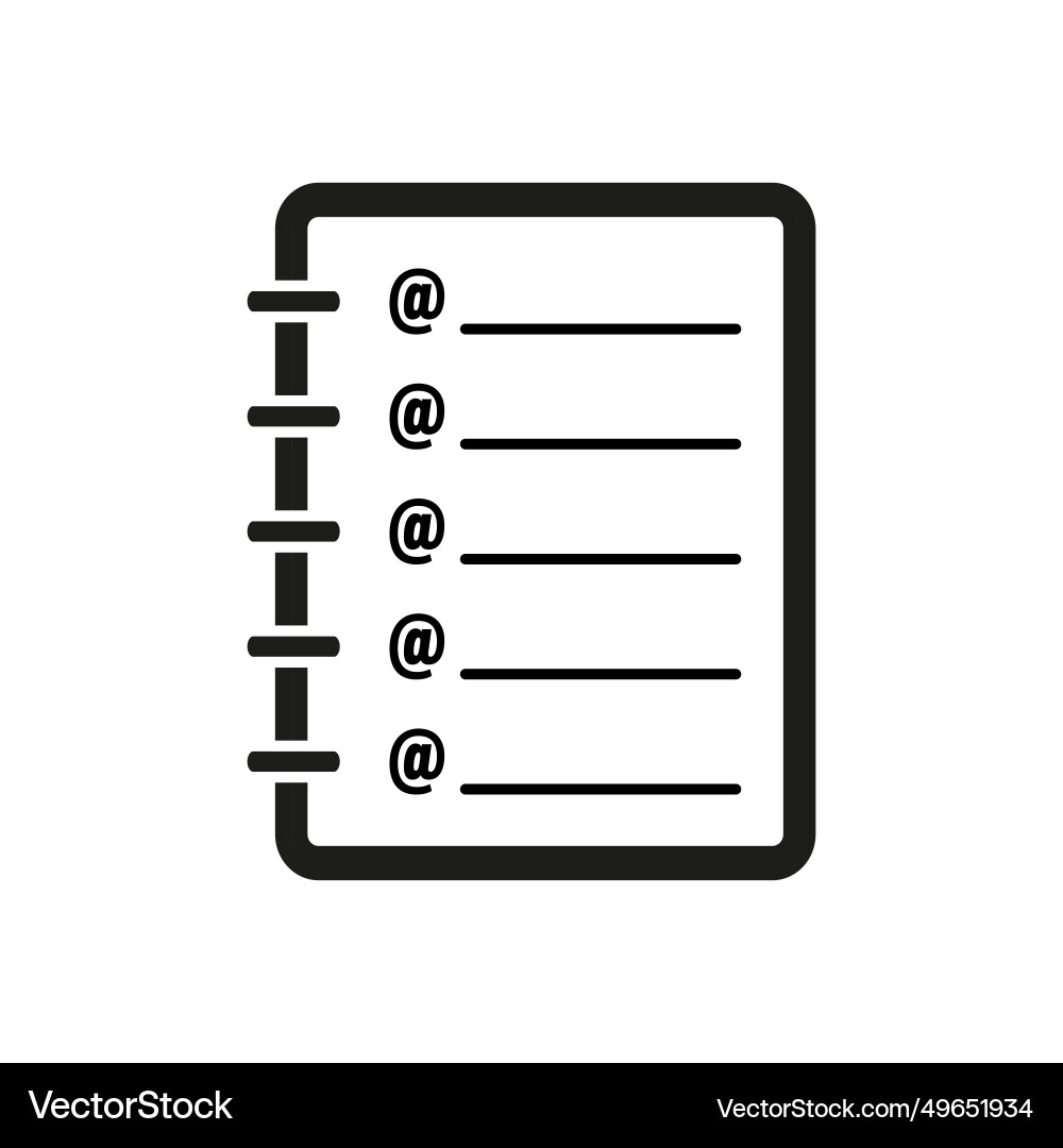 Kontaktbuch Icon Notepad Adresse Kontaktbuch Icon Notepad Adresse vektorbild