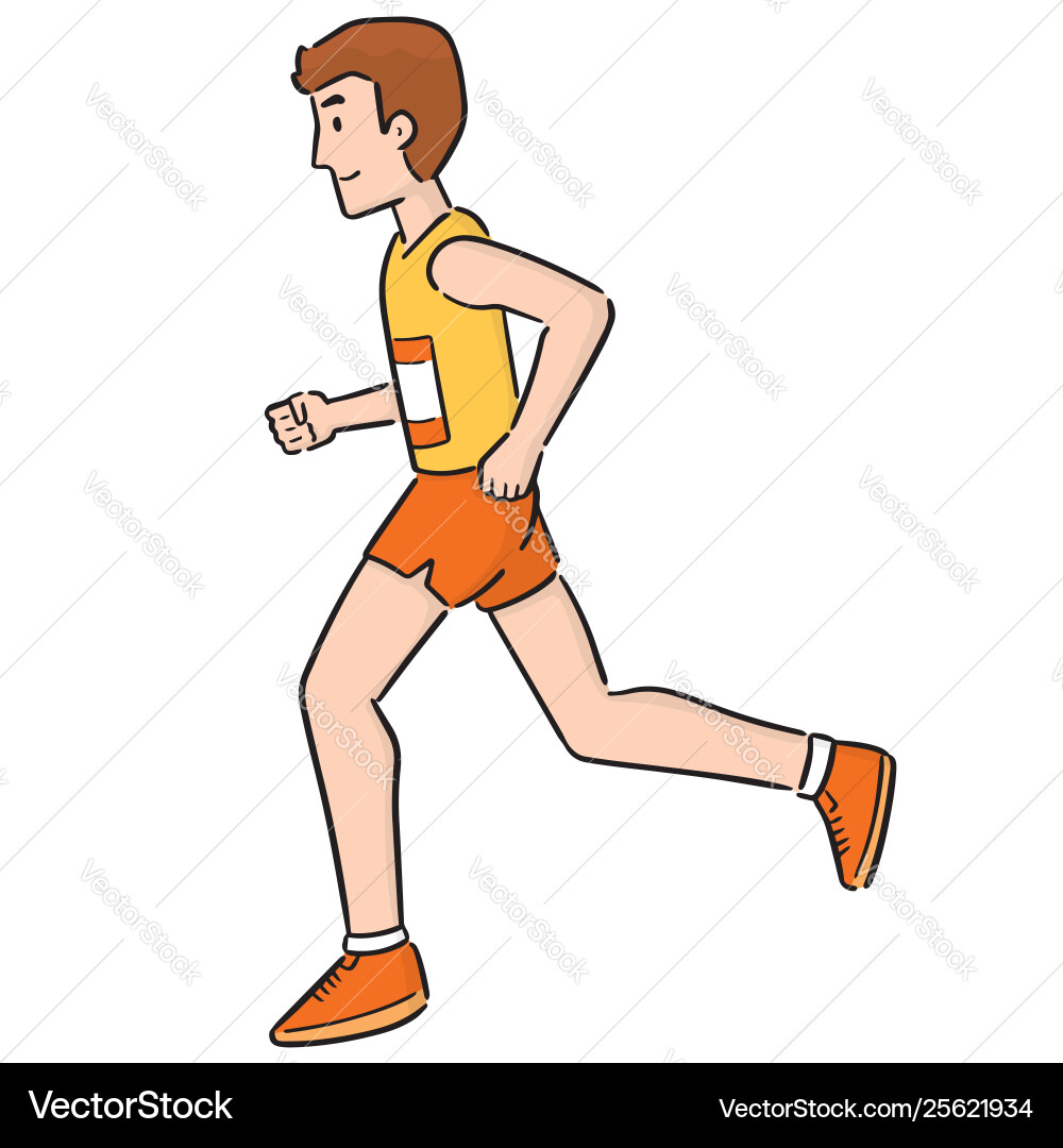 Man running Man running vector image