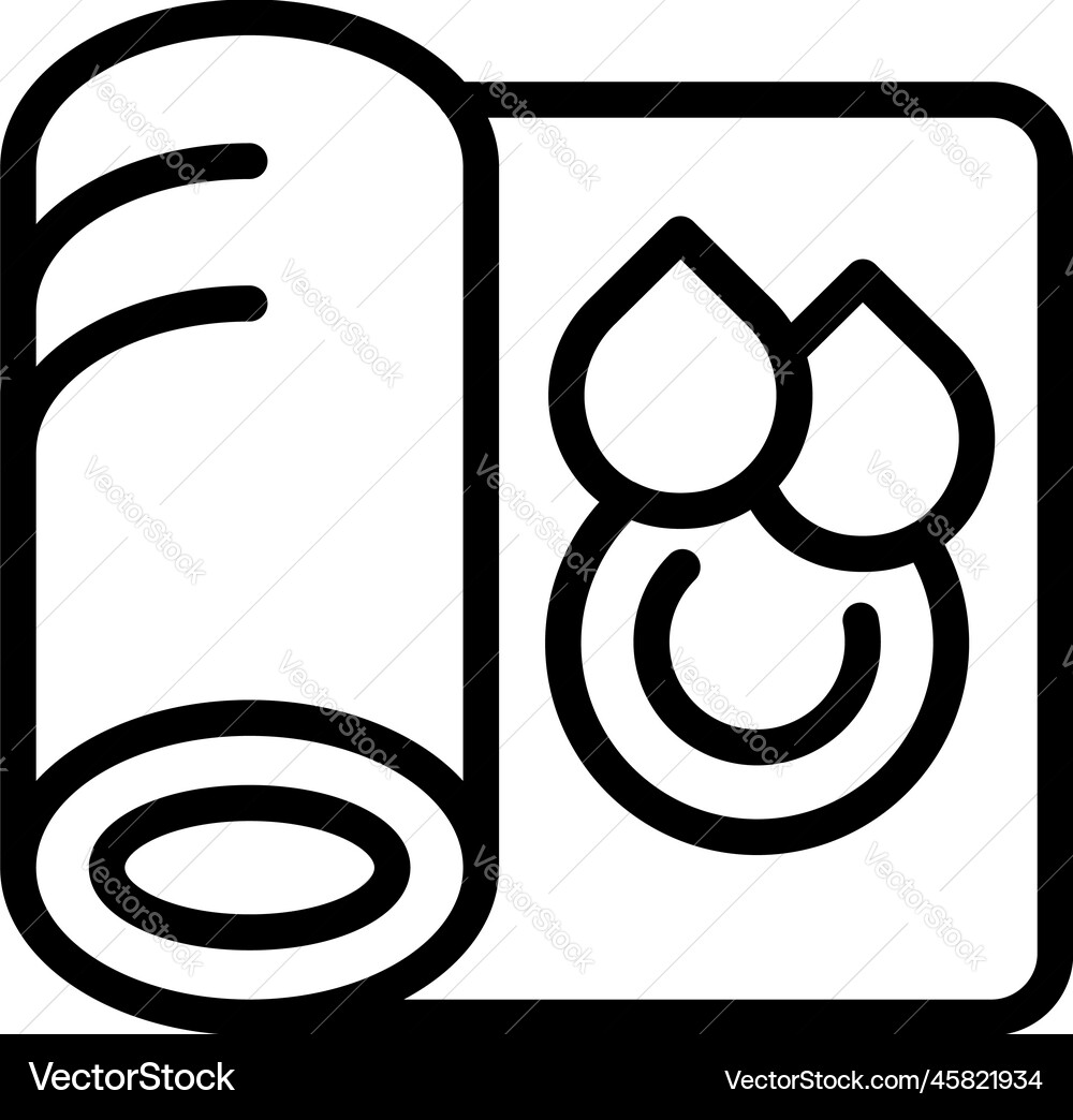 Roll machine icon outline plotter offset Roll machine icon outline plotter offset vector image