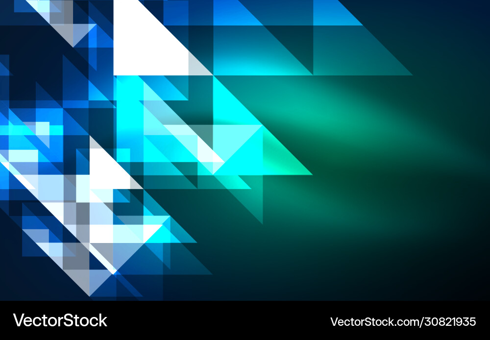 Abstract background mosaic triangle pattern vector image