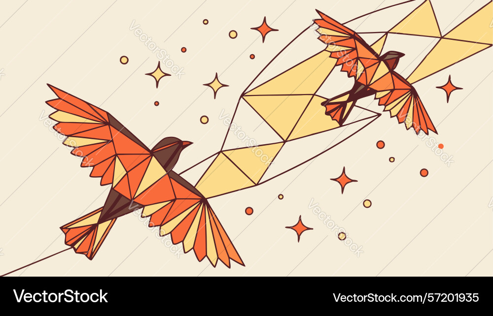 Abstract geometric pattern with starburst dynamic vector image