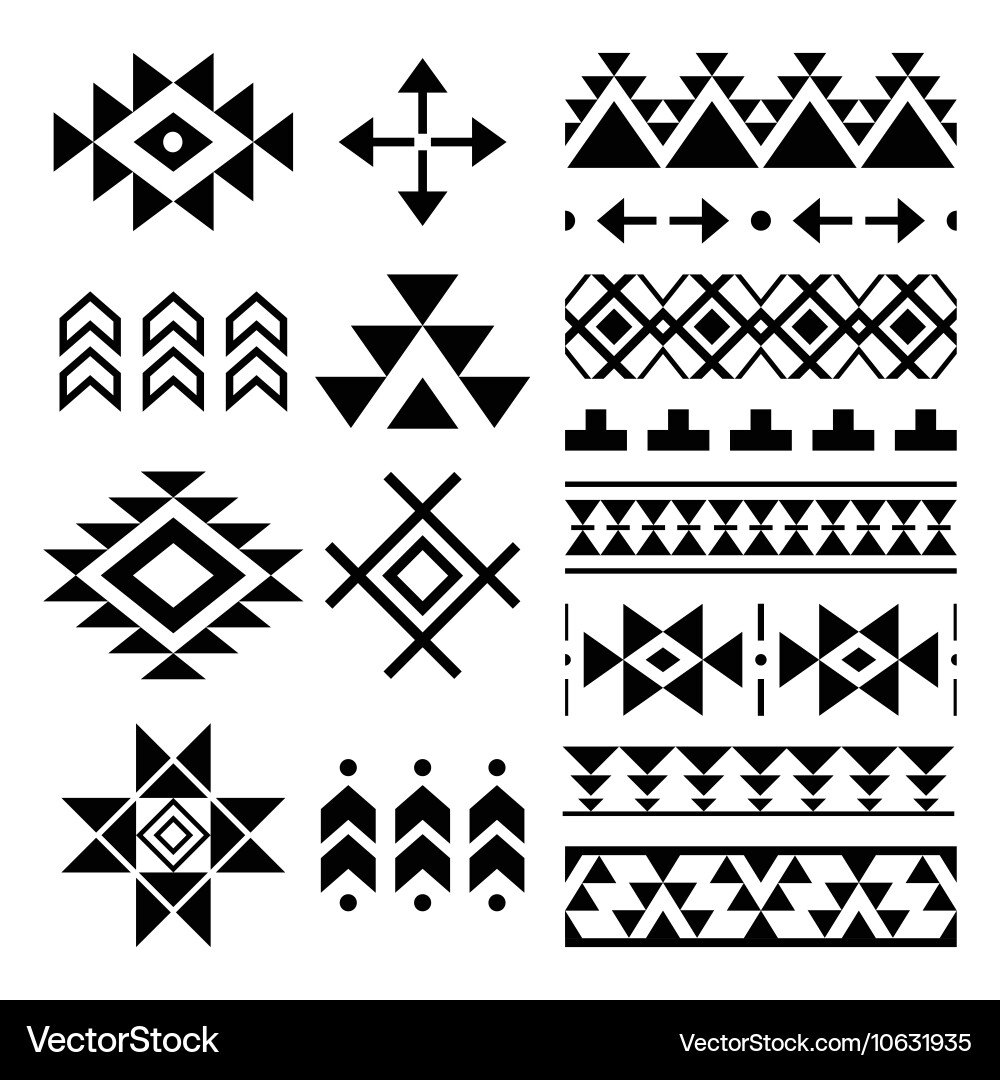 Aztec Tribal Pattern vector image