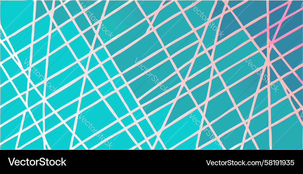 Intersecting Teal Grid Abstract Background Vector Image