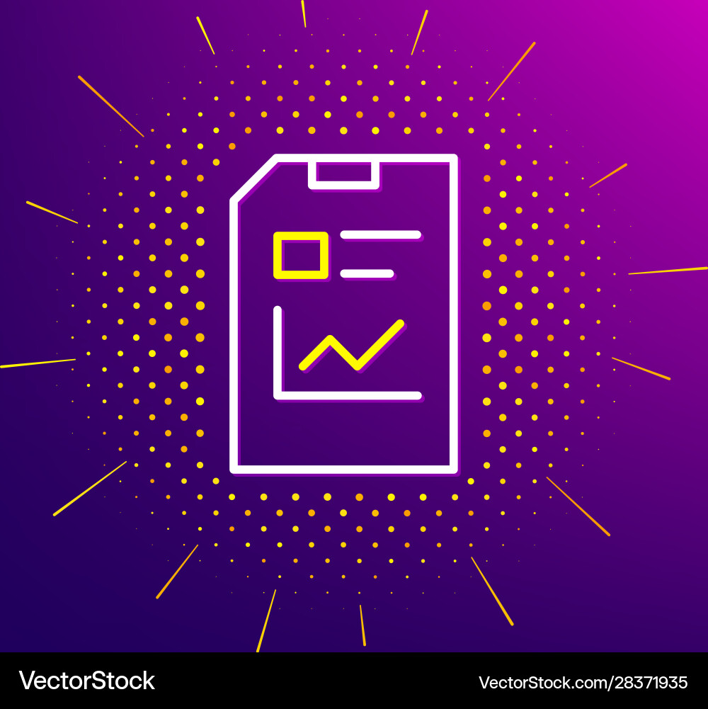 Report document line icon file sign Report document line icon file sign vector image