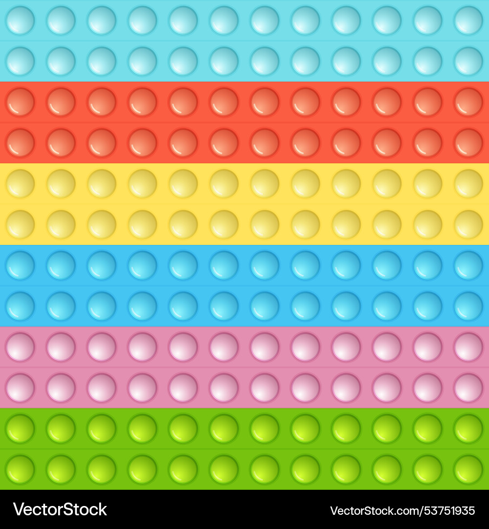 Seamless pattern with trendy game pop it simple Seamless pattern with trendy game pop it simple Vector Image
