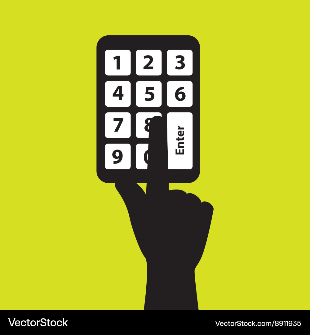 Security password design vector image