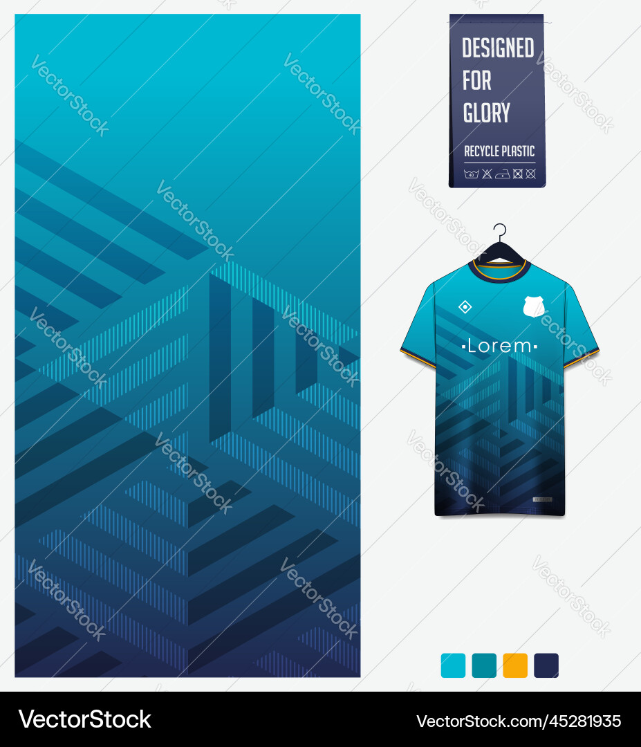 Soccer Jersey Stoff Design geometrische Muster Soccer Jersey Stoff Design geometrische Muster vektorbild