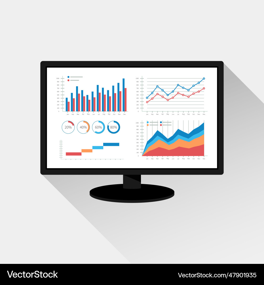 Website analytics and seo data analysis concept Website analytics and seo data analysis concept vector image