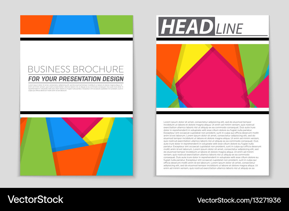 Abstract layout background set for art vector image
