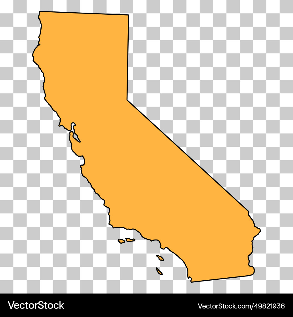 California map Form vereinte Staaten von Amerika California map Form vereinte Staaten von Amerika vektorbild
