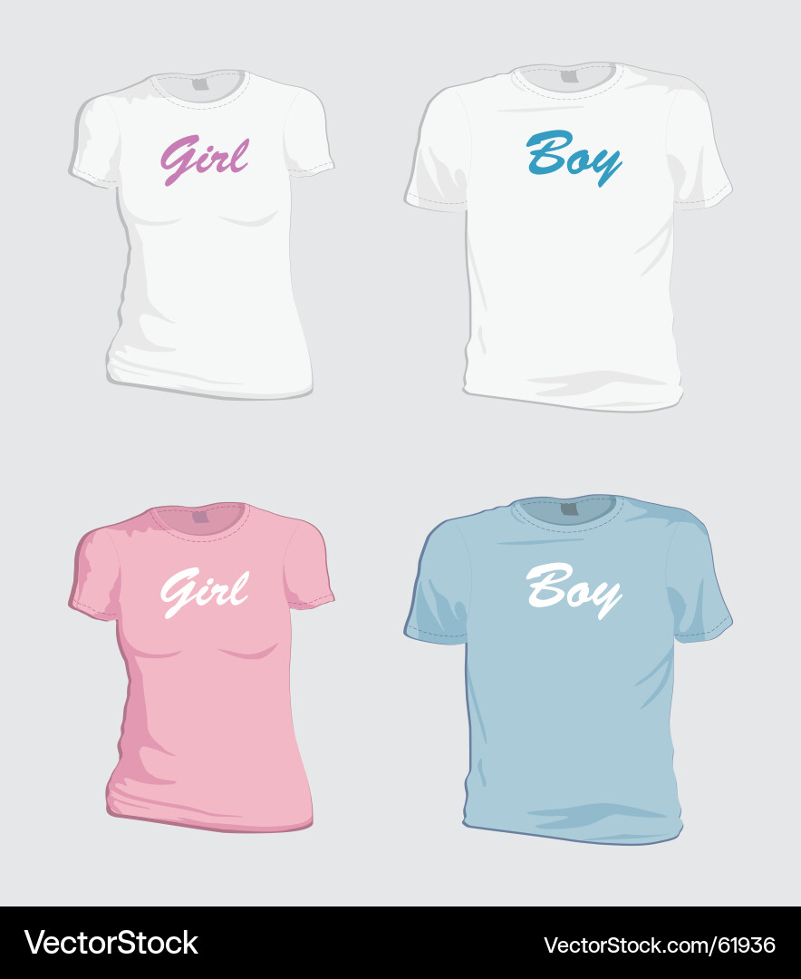 Colorful T-Shirts Collection Vector Image