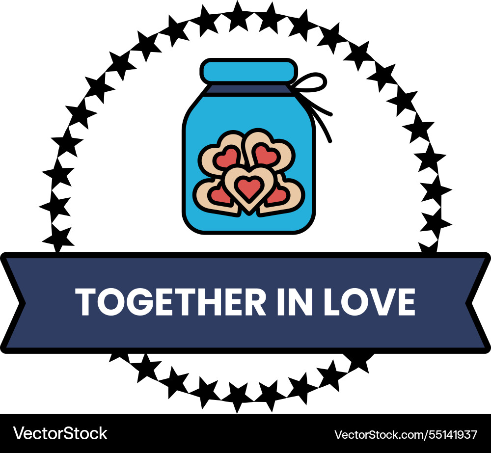 A jar of cookies with lid and background Vector Image