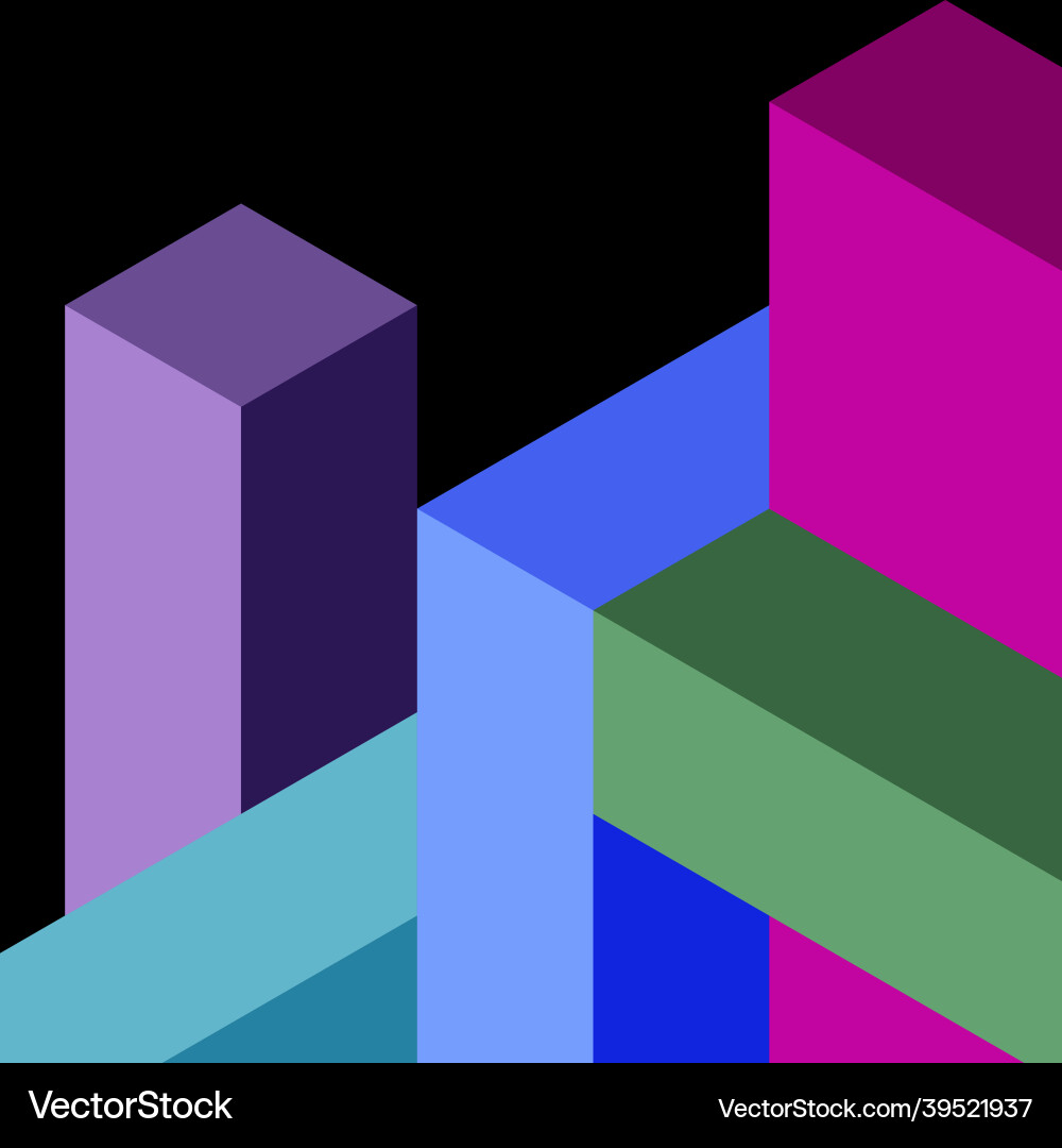 Abstract background 3d cubes cubic elements Abstract background 3d cubes cubic elements vector image