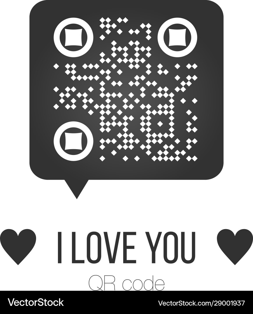 Chat bubble with qr code and scan me sign scanned Chat bubble with qr code and scan me sign scanned Vector Image