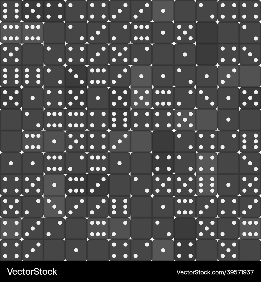 Domino seamless pattern Domino seamless pattern vector image