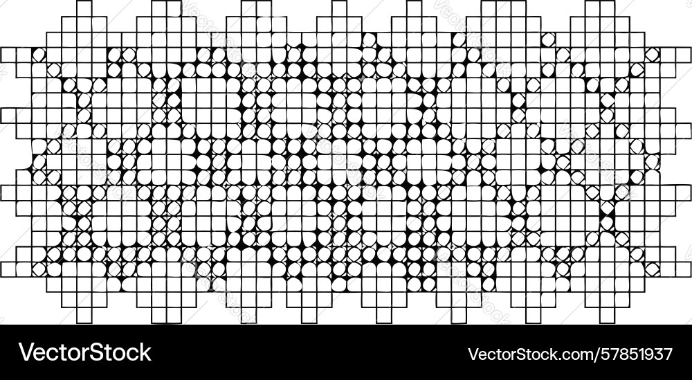 Geometric dot grid pattern for digital vector image