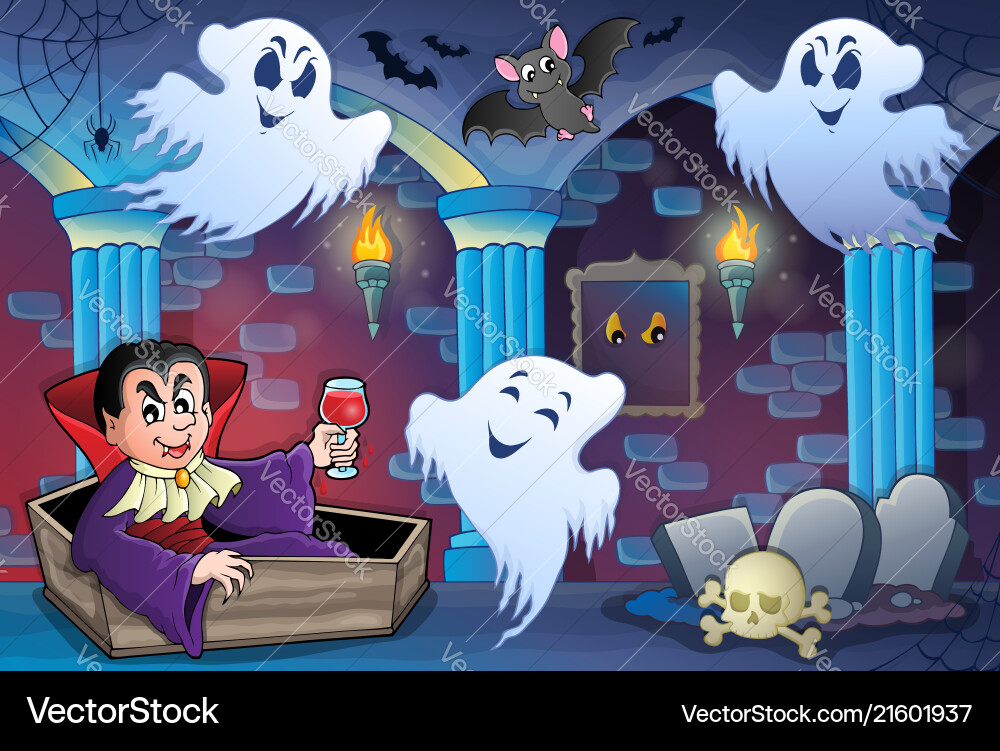 Haunted castle interior theme 7 Haunted castle interior theme 7 vector image