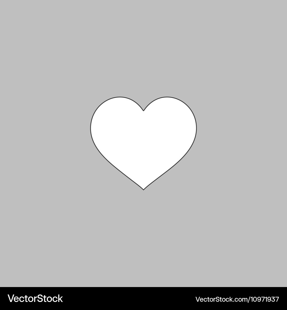 Heart computer symbol Vector Image