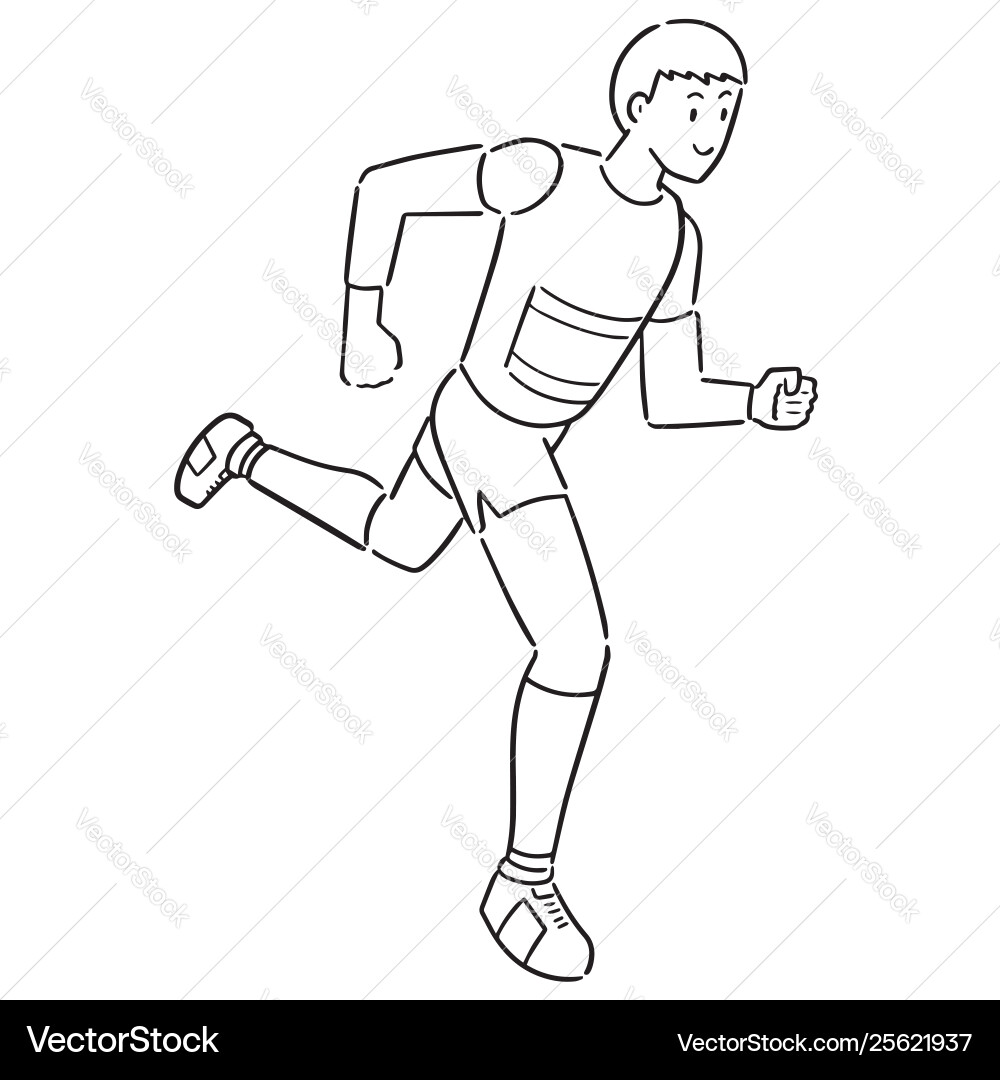 Man running Man running vector image