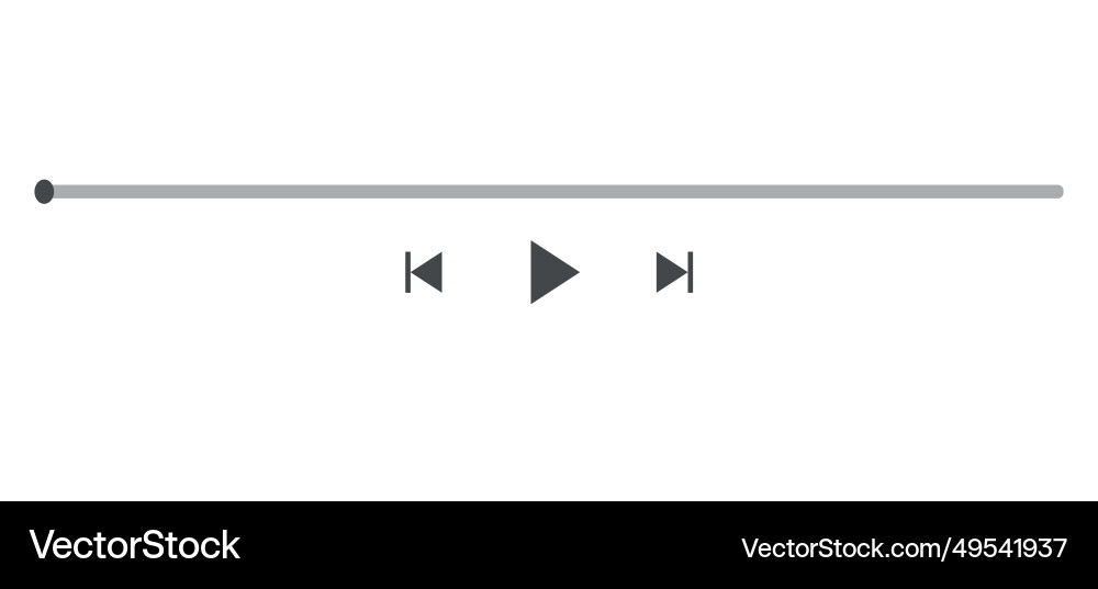 Music play bar display interface audio player Music play bar display interface audio player Vector Image