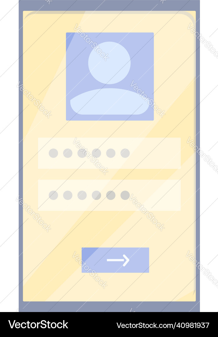 Order register icon cartoon user form Order register icon cartoon user form vector image